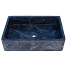 Natural Stone Sirius Black Marble Farmhouse Sink Polished  (W)16" (L)24" (H)6" Natural Stone Sirius Black Marble Farmhouse Sink Polished  (W)16" (L)24" (H)6"