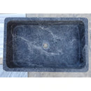 Natural Stone Sirius Black Marble Farmhouse Sink Polished  (W)16" (L)24" (H)6" Natural Stone Sirius Black Marble Farmhouse Sink Polished  (W)16" (L)24" (H)6"