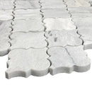 Solto white marble mosaic tile casablanca on 12x12 mesh honed SKU-HSSWCMOSH corner view Solto white marble mosaic tile casablanca on 12x12 mesh honed SKU-HSSWCMOSH corner view