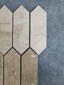 Patara Strada Pattern 12" x 12" Honed Travertine Mesh-Mounted Mosaic Tile Patara Strada Pattern 12" x 12" Honed Travertine Mesh-Mounted Mosaic Tile