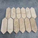 Patara Strada Pattern 12" x 12" Honed Travertine Mesh-Mounted Mosaic Tile Patara Strada Pattern 12" x 12" Honed Travertine Mesh-Mounted Mosaic Tile