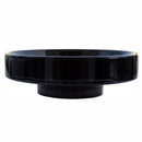 Toros Black marble Round Above Counter Sink Polished size D 16'' H6'' SKU NTRSTC52 side view product shot Toros Black marble Round Above Counter Sink Polished size D 16'' H6'' SKU NTRSTC52 side view product shot