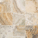 Traonyx Travertine Tile Honed and Filled SKU-TONYX18x18H top view Traonyx Travertine Tile Honed and Filled SKU-TONYX18x18H top view