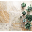 Traonyx Travertine Tile Honed and Filled SKU-TONYX18x18H Traonyx Travertine Tile Honed and Filled SKU-TONYX18x18H