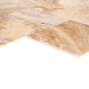 Traonyx Travertine Tile Honed and Filled SKU-TONYXPATH corner view Traonyx Travertine Tile Honed and Filled SKU-TONYXPATH corner view