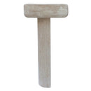 Troia Light Travertine Pedestal rectangular Sink W15 L16 H33.5 SKU-YEDSIM01 product shot side view Troia Light Travertine Pedestal rectangular Sink W15 L16 H33.5 SKU-YEDSIM01 product shot side view