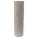 Troia Light Travertine Pedestal rectangular Sink W15 L16 H33.5 SKU-YEDSIM01 product shot column front view Troia Light Travertine Pedestal rectangular Sink W15 L16 H33.5 SKU-YEDSIM01 product shot column front view