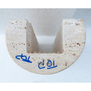 Troia Light Travertine Pedestal rectangular Sink W15 L16 H33.5 SKU-YEDSIM01 product shot column top view Troia Light Travertine Pedestal rectangular Sink W15 L16 H33.5 SKU-YEDSIM01 product shot column top view