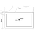 Troia Light Travertine Rectangular Vessel Sink Honed Filled (W)16" (L)27.5" (H)4" SKU-NTRSTC37 product technical drawing Troia Light Travertine Rectangular Vessel Sink Honed Filled (W)16" (L)27.5" (H)4" SKU-NTRSTC37 product technical drawing
