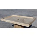 Troia light travertine rectangular shower base SKU-NTRSTC27 The product shot under sunlight Troia light travertine rectangular shower base SKU-NTRSTC27 The product shot under sunlight