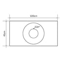 Tundra Grey Marble Rectangular Vessel Sink Honed (W)18" (L)40" (H)4" Tundra Grey Marble Rectangular Vessel Sink Honed (W)18" (L)40" (H)4"