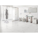 Anka classic carrara glossy unrectified porcelain wall and floor tile size 12"x24" application  Anka classic carrara glossy unrectified porcelain wall and floor tile size 12"x24" application
