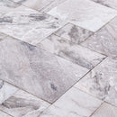 Atlantic Grey Marble Tiles Antique Pattern Sand-Blasted Brushed SKU-KRTAGMAPSBB close view Atlantic Grey Marble Tiles Antique Pattern Sand-Blasted Brushed SKU-KRTAGMAPSBB close view