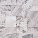 Atlantic Grey Marble Tiles Antique Pattern Sand-Blasted Brushed SKU-KRTAGMAPSBB top view Atlantic Grey Marble Tiles Antique Pattern Sand-Blasted Brushed SKU-KRTAGMAPSBB top view