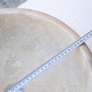 Beige travertine round drop-in sink NTRSTC03 D16 H6 diameter view Beige travertine round drop-in sink NTRSTC03 D16 H6 diameter view