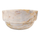 bianco giallo marble Vessel Sink polished size D16 H9 SKU EGEBGVSP165 side back view bianco giallo marble Vessel Sink polished size D16 H9 SKU EGEBGVSP165 side back view