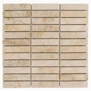 cappucino polished marble mosaics 1x4 SKU-20012350 mesh view cappucino polished marble mosaics 1x4 SKU-20012350 mesh view