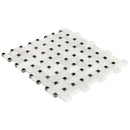 carrara white polished marble mosaics 1"x2" basketweave SKU-20012343 angle view carrara white polished marble mosaics 1"x2" basketweave SKU-20012343 angle view