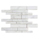 carrara white polished marble mosaics random SKU-20012469 top view of random stones carrara white polished marble mosaics random SKU-20012469 top view of random stones