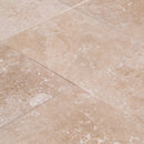 Classic Beige Travertine Honed Floor and Wall Tile SKU-CBT18x18HF close view Classic Beige Travertine Honed Floor and Wall Tile SKU-CBT18x18HF close view