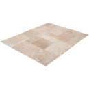 Classic Beige Travertine Tiles Antique Pattern Brushed and Chiseled SKU-CBLTAPBFCE angle view Classic Beige Travertine Tiles Antique Pattern Brushed and Chiseled SKU-CBLTAPBFCE angle view
