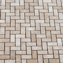 classic travertine tumbled mosaic tile 1x2 SKU-20012335  close view without joint classic travertine tumbled mosaic tile 1x2 SKU-20012335  close view without joint