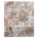 conglomerate antique French pattern set travertine tile size pattern set surface brushed chiseled SKU-20020063 product shot conglomerate antique French pattern set travertine tile size pattern set surface brushed chiseled SKU-20020063 product shot