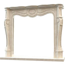 Crema Marfil Marble French Villa Style Hand-carved Fireplace Surround Crema Marfil Marble French Villa Style Hand-carved Fireplace Surround