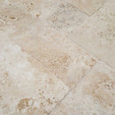 denizli beige antique pattern tile brushed chiseled unfilled SKU-20020083 close view denizli beige antique pattern tile brushed chiseled unfilled SKU-20020083 close view