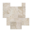 Diana Royal Beige Marble Versailles Pattern Floor and Wall Tile SKU-317326 installed around pool Diana Royal Beige Marble Versailles Pattern Floor and Wall Tile SKU-317326 installed around pool