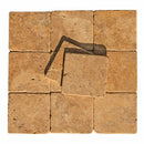 gold yellow tumbled travertine tiles SKU-20012439 view of the tiles on the top gold yellow tumbled travertine tiles SKU-20012439 view of the tiles on the top