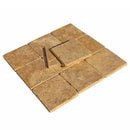 gold yellow tumbled travertine tiles SKU-20012439 angle shot of products  gold yellow tumbled travertine tiles SKU-20012439 angle shot of products