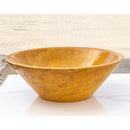 golden Sienna travertine natural stone V-Shape Tapered Sink polished size D16 H6 SKU EGEGSTPO165 side view golden Sienna travertine natural stone V-Shape Tapered Sink polished size D16 H6 SKU EGEGSTPO165 side view