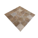 kesir noce rustic travertine tile honed and filled 18x18 SKU-10074422 angle view kesir noce rustic travertine tile honed and filled 18x18 SKU-10074422 angle view