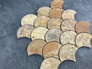 Scabos Travertine Laguna on 12" x 12" Mesh Mosaic Tile Scabos Travertine Laguna on 12" x 12" Mesh Mosaic Tile
