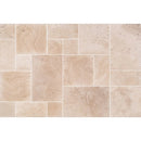 Light Beige Premium Travertine Tiles Antique Pattern Tumbled SKU-LBTPAPTUM with joint Light Beige Premium Travertine Tiles Antique Pattern Tumbled SKU-LBTPAPTUM with joint