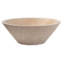 light beige travertine V-shape natural stone tapered Sink honed and sandblasted size (D)16" (H)6" SKU-EGELBT1661 product shot front view light beige travertine V-shape natural stone tapered Sink honed and sandblasted size (D)16" (H)6" SKU-EGELBT1661 product shot front view