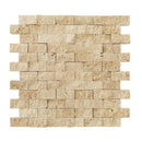 light beige travertine split face stone siding mosaic tile mesh size 12x12-SKU-20012399 top view light beige travertine split face stone siding mosaic tile mesh size 12x12-SKU-20012399 top view