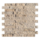 light beige travertine split face stone siding mosaic tile mesh size 12x12-SKU-20012362 top view light beige travertine split face stone siding mosaic tile mesh size 12x12-SKU-20012362 top view