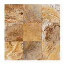 meandros gold yellow travertine pavers surface bush hammered size 12"x12" thickness 1 1/4" edge chileseled SKU-20020071  Top view of the product. meandros gold yellow travertine pavers surface bush hammered size 12"x12" thickness 1 1/4" edge chileseled SKU-20020071  Top view of the product.