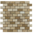 mixed beige walnut noce travertine tile mesh size 12x12-surface honed filled-SKU-10081280 mesh view mixed beige walnut noce travertine tile mesh size 12x12-surface honed filled-SKU-10081280 mesh view