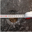 natural stone black marble special design vessel sink surface polished size (D)16" (H)6" (diameter 40.6cm height 15cm) SKU-NTRVS29 product shot drain hole measure natural stone black marble special design vessel sink surface polished size (D)16" (H)6" (diameter 40.6cm height 15cm) SKU-NTRVS29 product shot drain hole measure