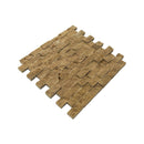 noce splitface travertine mosaics 1x2 SKU-20012366 angle view noce splitface travertine mosaics 1x2 SKU-20012366 angle view