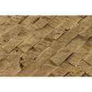 noce splitface travertine mosaics 1x2 SKU-20012366 close view noce splitface travertine mosaics 1x2 SKU-20012366 close view