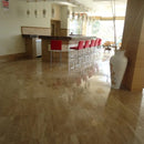 Noce Brown Vein-cut Travertine Floor and Wall Tile 12"x24" installed on lobby. Noce Brown Vein-cut Travertine Floor and Wall Tile 12"x24" installed on lobby.