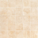 oasis beige travertine honed filled 18"x18" SKU-10000938 multi top view oasis beige travertine honed filled 18"x18" SKU-10000938 multi top view