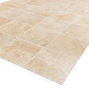 oasis beige travertine honed filled 18"x18" SKU-10000938 corner view oasis beige travertine honed filled 18"x18" SKU-10000938 corner view