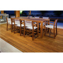 opus burmese teak wood decking 3.75"x33.5" SKU 972010 installed on patio dinner room opus burmese teak wood decking 3.75"x33.5" SKU 972010 installed on patio dinner room