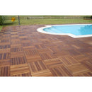 opus iroko channeled wood tile decking 20"x20" size SKU 972007 installed around swimming pool opus iroko channeled wood tile decking 20"x20" size SKU 972007 installed around swimming pool
