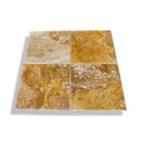 scabos travertine tile size 16"x24" surface brushed filled edge chiseled SKU-10086021 product on white background scabos travertine tile size 16"x24" surface brushed filled edge chiseled SKU-10086021 product on white background
